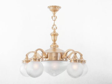 BRATISLAVA 5 - Brass chandelier by Patinas Lighting - view 2
